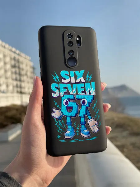 PBl store Чехол на Xiaomi Redmi Note 8 Pro с принтом six seven 67