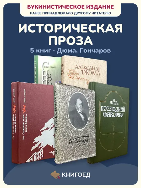 Книгоед Исторические романы Дюма Гончаров приключения 5 книг