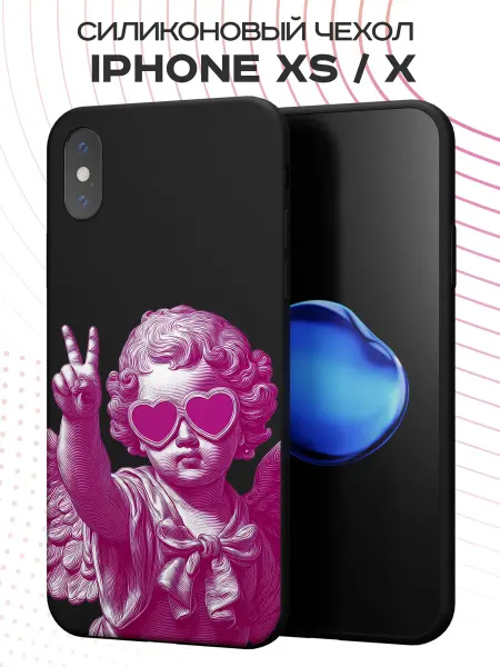 FACTORIA Чехол на Apple iPhone X и XS с принтом Ангел пинтерест
