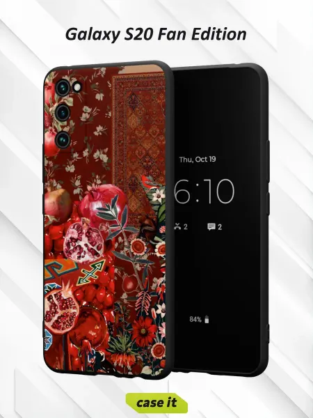 Case it Чехол на Samsung S20 FEс принтом Гранат