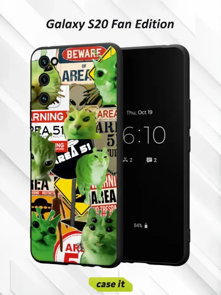 Case it Чехол на Samsung S20 FEс принтом Котик