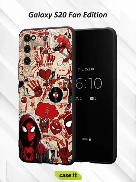 Case it Чехол на Samsung S20 FEс принтом Человек-Паук