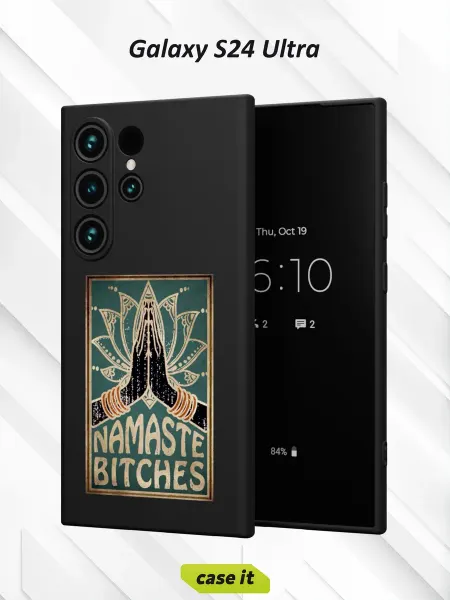 Case it Чехол на Samsung S24 Ultraс принтом Namaste