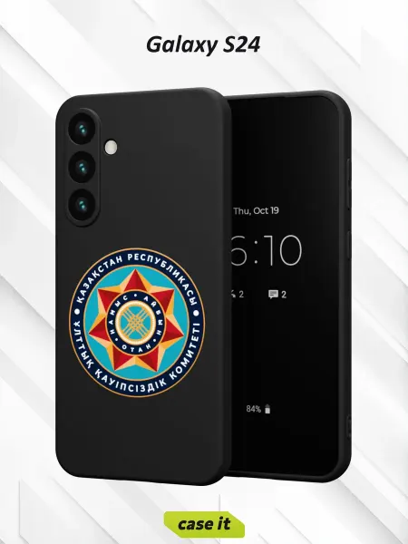Case it Чехол на Samsung S24с принтом Казахстан звезда