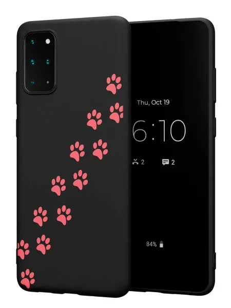 FACTORIA Чехол на Samsung S20+ с принтом Кошачьи лапки