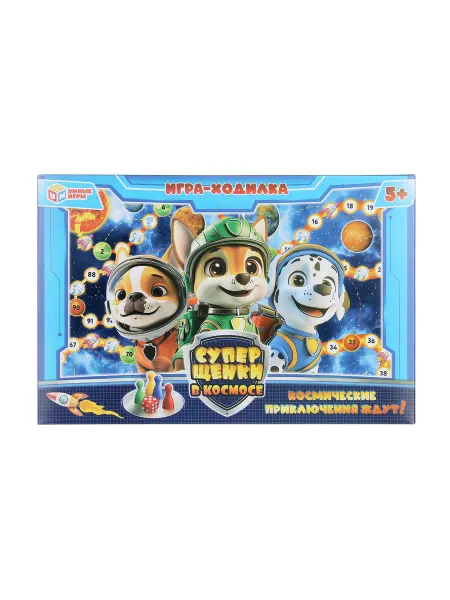Умные игры Настольная игра ходилка Суперщенки в космосе для детей 5 лет