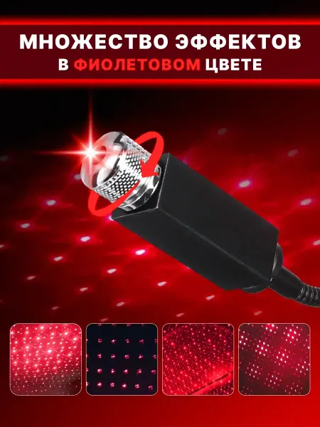 BacklightBoutique Проектор звездного неба для авто и дома