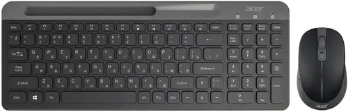 Комплект клавиатура и мышь беспроводные Acer 1600 dpi, 6 кнопок, 100 клавиш, черный ZL.ACCCC.018