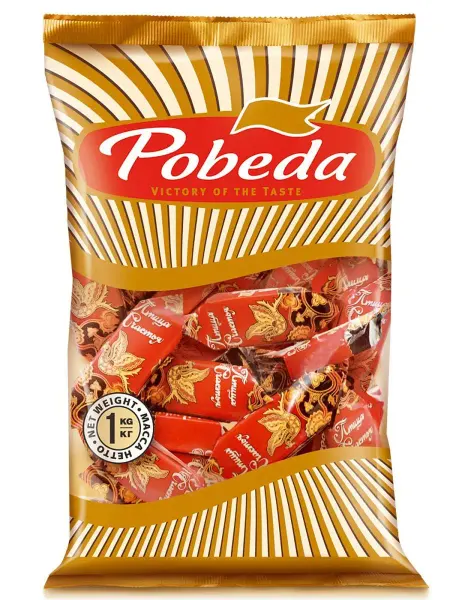 Победа Вкуса Конфеты вафельные "Птица счастья", 1000 г