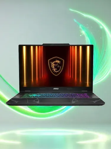 MSI MSI Cyborg A17 AI B2HWEKG-047XRU Игровой ноутбук 17.3", AMD Ryzen 7 260, RAM 16 ГБ, SSD 1024 ГБ, NVIDIA GeForce RTX 5050 для ноутбуков (8 Гб), Windows Pro, (9S7-17UL32-047/1TB/W11P), черный, Русская раскладка