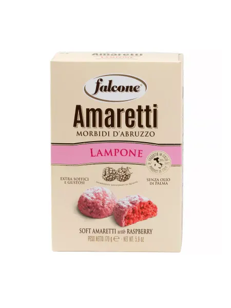 Forno BONOMI Печенье Falcone Amaretti сахарное со вкусом малины, 170 г