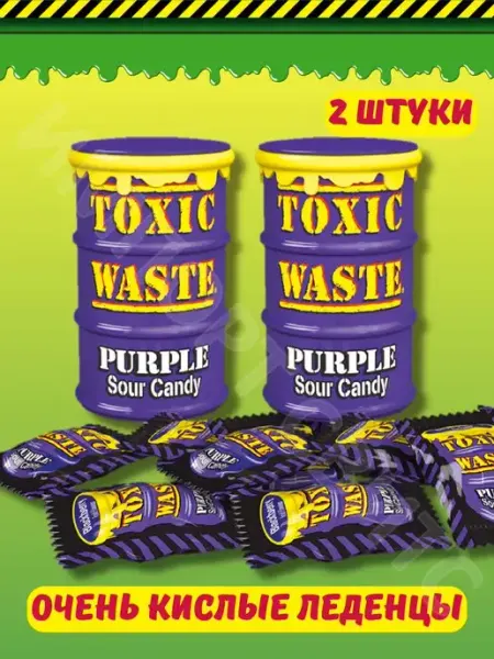 Toxic waste Кислые конфеты Токсик Вэйст красная бочка 42г