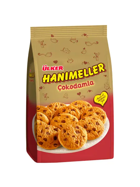ULKER Печенье с шоколадом (сдобное), Hanimeller, 150гр. Турция
