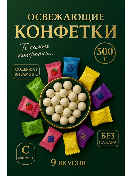 TAJNUTS Китайские конфеты освежающие леденцы фростиксы 500 гр