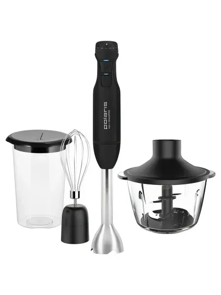 Блендер POLARIS PHB1510GL 1500Вт измельчитель венчик черный