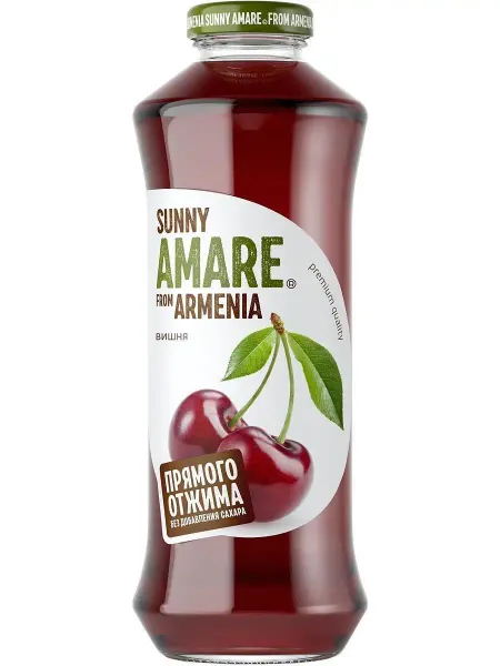 SUNNY AMARE Вишневый сок прямого отжима 750 мл