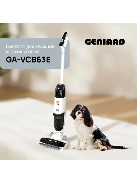 Geniard Моющий пылесос вертикальный GA-VCB63, с функцией самоочистки