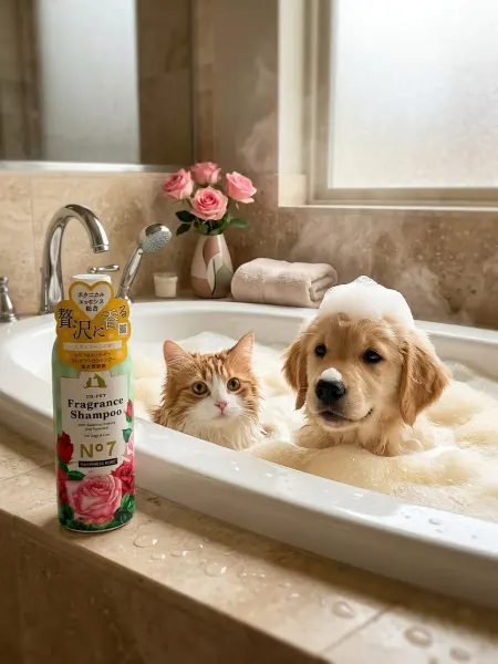 Japan Premium Pet Шампунь с бальзамом для кошек и собак 275 мл