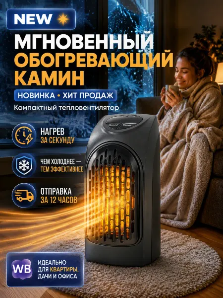 Обогреватель ветерок электрический напольный