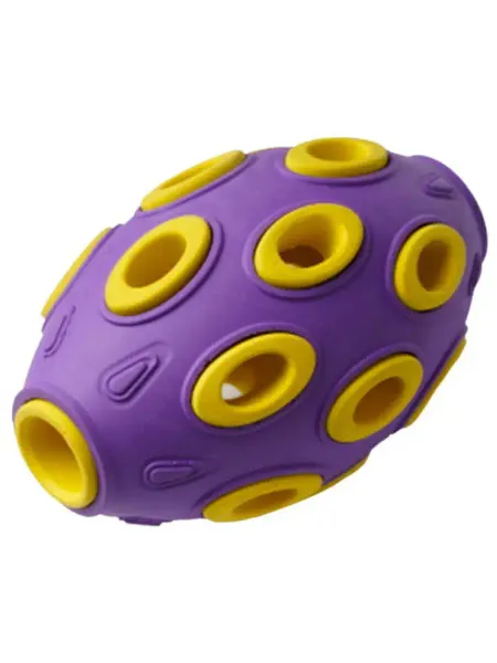 HomePet Игрушка Мяч Регби для собак канат каучук 7,6 х 12 см