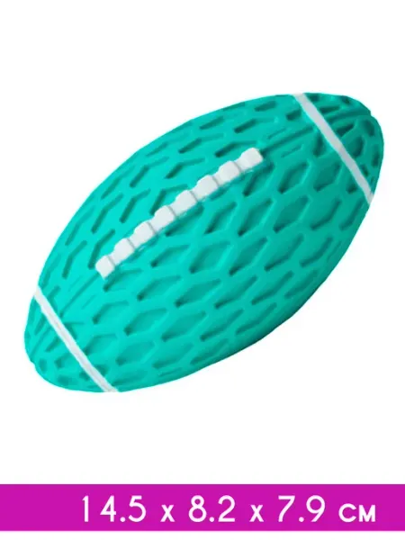 HomePet Мяч для собак бирюзовый 14,5х8,2х7,9 см
