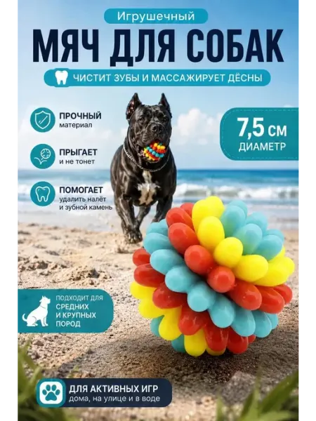 Мяч для собак для чистки зубов