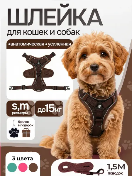 Шлейка для собак маленьких пород и кошек