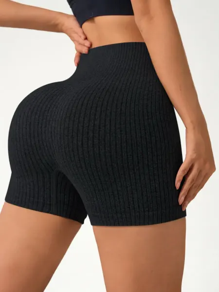 LX STORE Шорты для фитнеса в рубчик