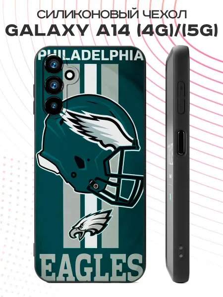 PBl store Чехол на Samsung A14 4G 5G Регби Eagles