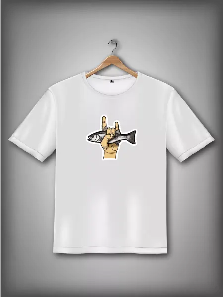 Duck Pack Футболка с принтом Рыбалка fish rock