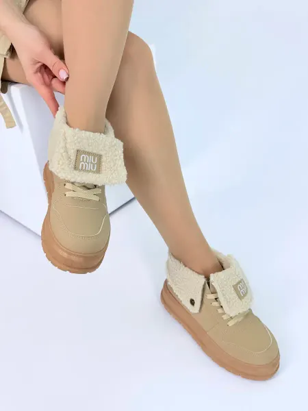 Miss Sabina Кроссовки женские зимние с мехом miu miu