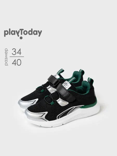 PlayToday Кроссовки подростковые спортивные на липучке на физкультуру