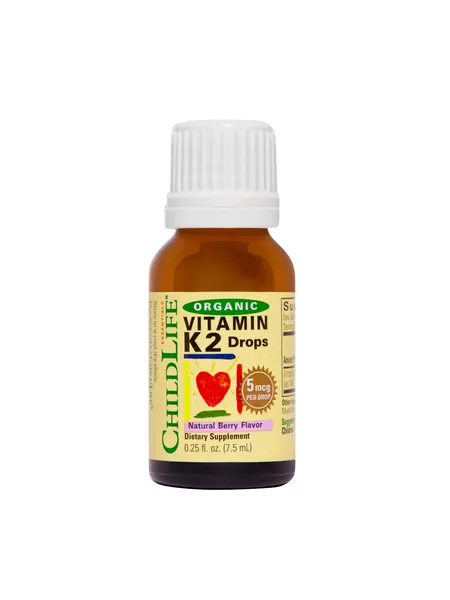 ChildLife Essentials, органический витамин K2 в каплях, натуральные ягоды, 5 мкг, 7,5 мл
