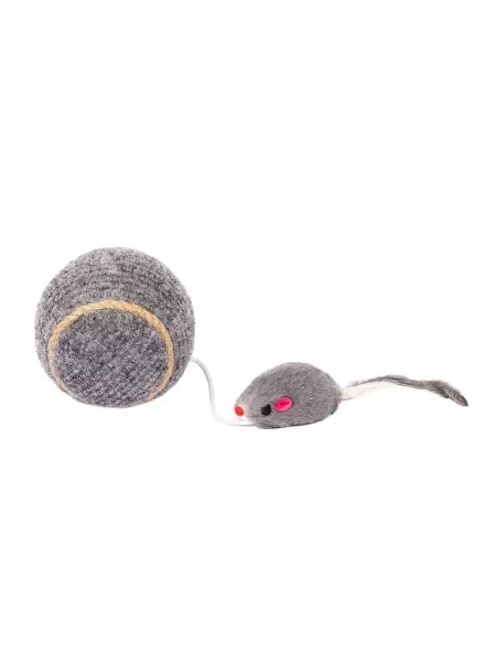 Pet Hobby Игрушка-когтеточка Шар ковролин с мышкой 7,5 см