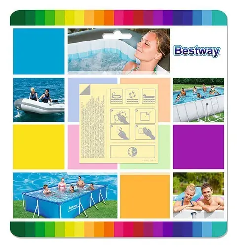 Ремонтный комплект Bestway, 6.5х6.5см, водостойкий, самоклеящиеся заплатки, 6шт