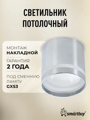 Светильник потолочный / Спот TS TS2006 82x80 мм накладной под лампу GX53 (SBL-TS2006-GX53-c), хром
