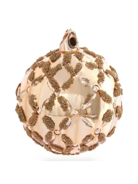 Новогодний шар Shishi фарфоровый Copper 8 5 см