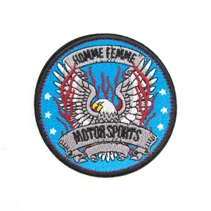 Термонаклейка для одежды, Мотоспорт Ноmme Femme, 8.5 см, Hobby&Pro