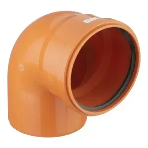 Отвод Valfex d160 мм 87,5 пластиковый для наружной канализации