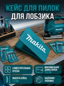 Кейс для пилок лобзика бирюзовый мак и та