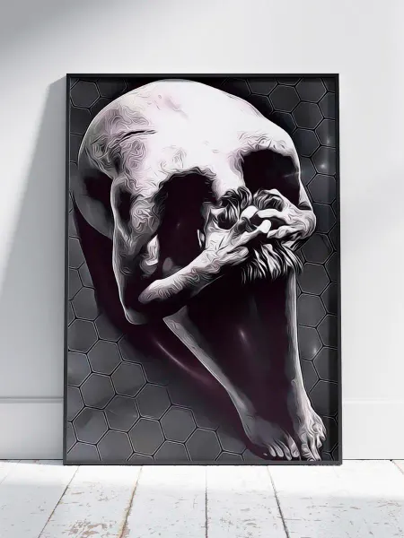 HEAVEN POSTER Плакат Абстрактное Искусство (Оптическая иллюзия 5) A3