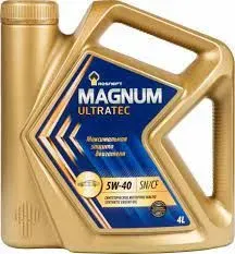 Rosneft Magnum ultratec 4л 5W-40 Масло моторное, Синтетическ