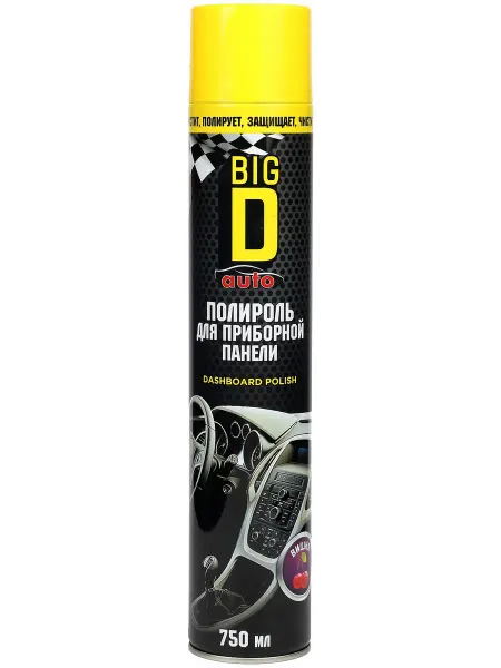 Полироль для приборной панели BIG D Вишня, 750 мл