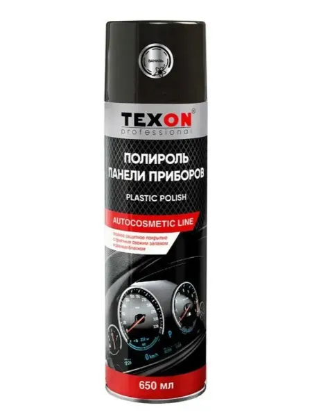 TEXON Полироль пластика глянцевый ваниль 650мл аэрозоль ТХ651826