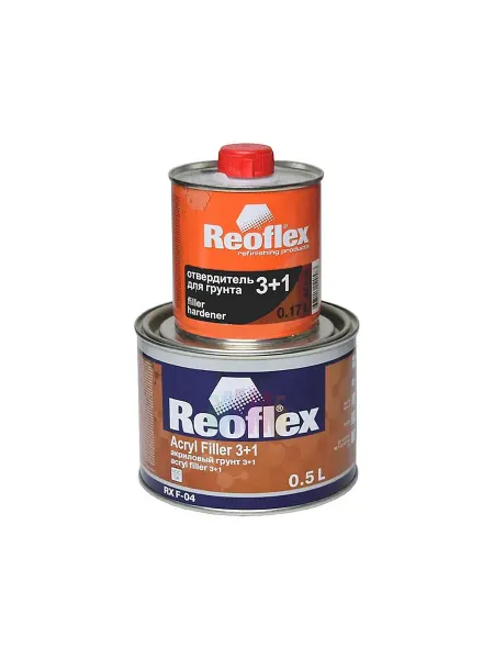 Reoflex RX F-04 3+1 Автомобильный грунт серый 0,5 + 0,17 л