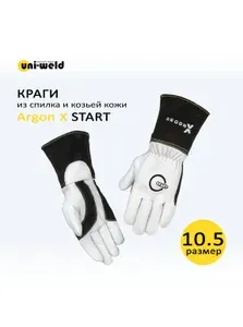 Краги из спилка и козьей кожи START Argon X, нить Кевлар, размер 10.5, STG2130