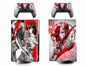 Наклейки Japan Art на игровую приставку Sony PlayStation 5 FAT Digital (версия без дисковода)