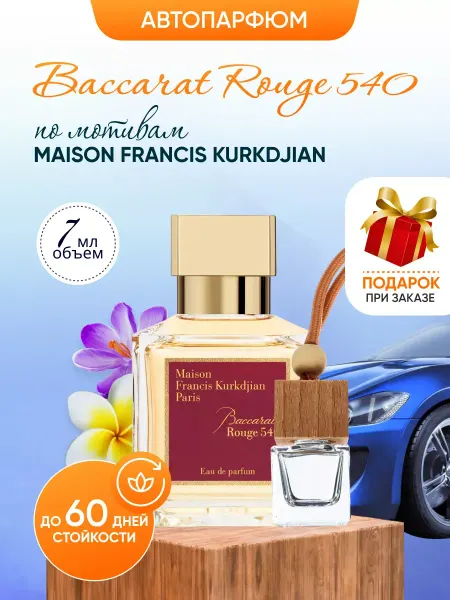 SkillFul&Market Ароматизатор для автомобиля автопарфюм Baccarat Rouge 540