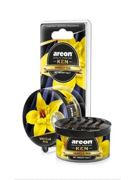 Areon Автомобильный ароматизатор KEN VANILLA MIA молочная ваниль
