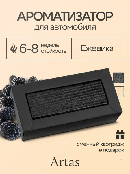 ARTAS Ароматизатор автомобильный черный Ежевика